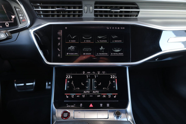 Audi RS6 Avant 4.0 TFSI quattro 600+PK BTW/KERAMISCH/SOFTCLOSE/VIRTUAL/B&O 3D/ACHTERASB/SFEER/PANO/22"/360 CAM/12 MND GARANTIE!