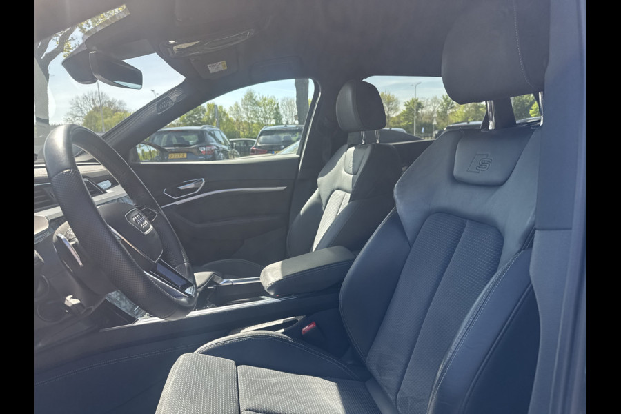 Audi e-tron 55 quattro S edition 95 kWh / SoH 96,4% / 50.621 km! / Trekhaak / Camera / Keyless / B&O /  21'' / Luchtvering / CarPlay / Stoelverwarming / DAB / ACC