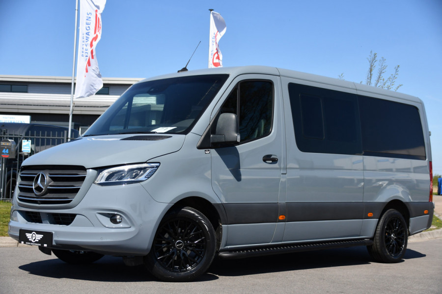 Mercedes-Benz Sprinter 319 V6 3.0 CDI L2H1 DC PB Edition Cruise, Camera, Carplay, 10,5'' Mbux, LED, Leder, Memorie, Trekhaak, 5 Zits, Uniek!