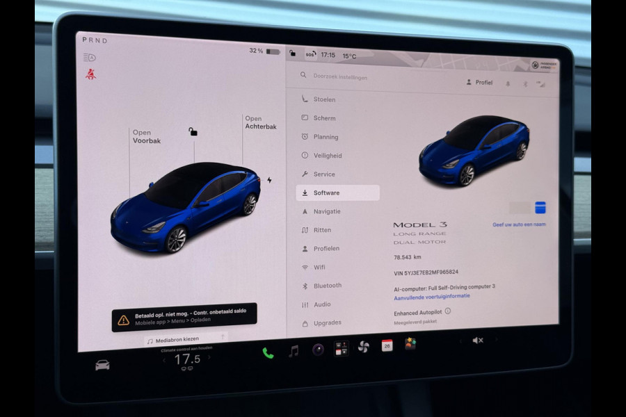 Tesla Model 3 Long Range AWD 75 kWh SoH 99,5%|2e Eigenaar|Navi|Pano|Camera|Leder|Clima|Cruise|N.A.P|APK tot 06-2027