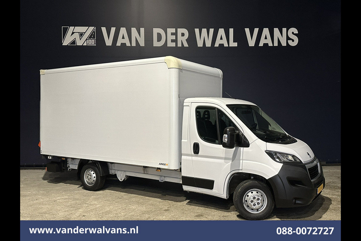 Peugeot Boxer 2.2 BlueHDi 141pk Bakwagen 435cm Lang Laadklep Euro6 Airco | 1085kg laadvermogen | Cruisecontrol Bijrijdersbank