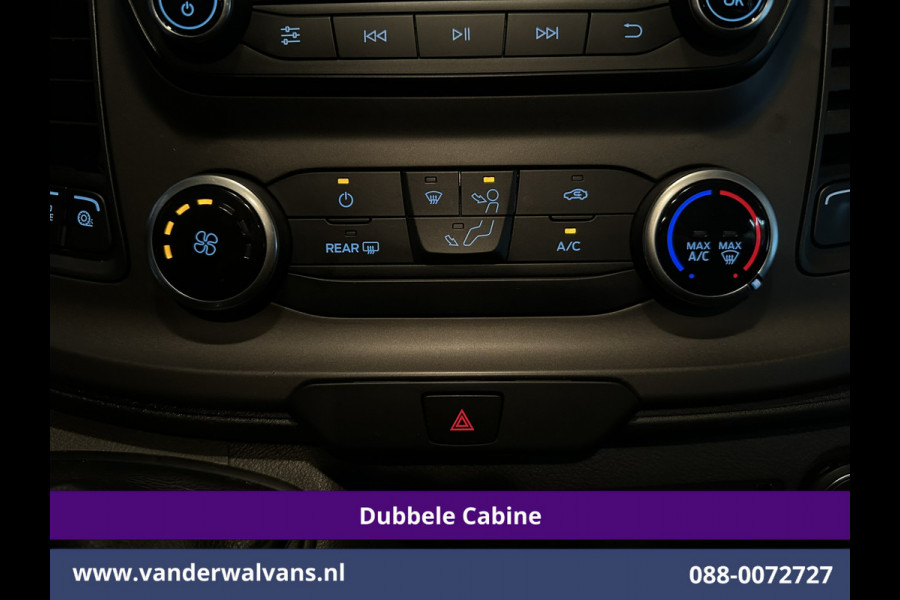 Ford Transit Custom 2.0 TDCI 130pk L2H1 Dubbele Cabine Euro6 inrichting | Airco | 6-Zits | LED | Cruisecontrol | Parkeersensoren Achterklep, 2800kg Trekvermogen