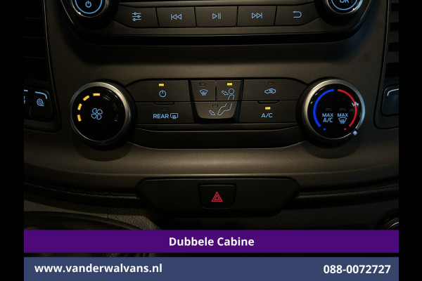 Ford Transit Custom 2.0 TDCI 130pk L2H1 Dubbele Cabine Euro6 inrichting | Airco | 6-Zits | LED | Cruisecontrol | Parkeersensoren Achterklep, 2800kg Trekvermogen