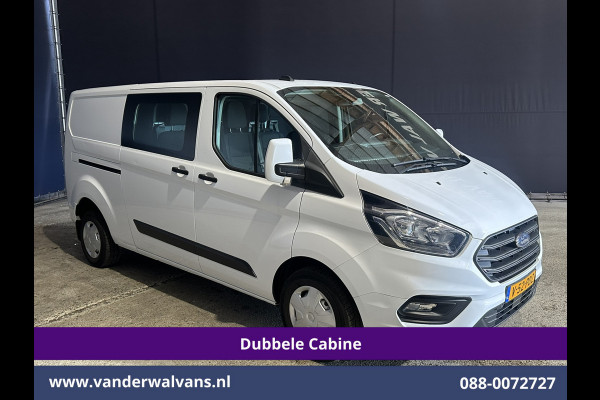 Ford Transit Custom 2.0 TDCI 130pk L2H1 Dubbele Cabine Euro6 inrichting | Airco | 6-Zits | LED | Cruisecontrol | Parkeersensoren Achterklep, 2800kg Trekvermogen