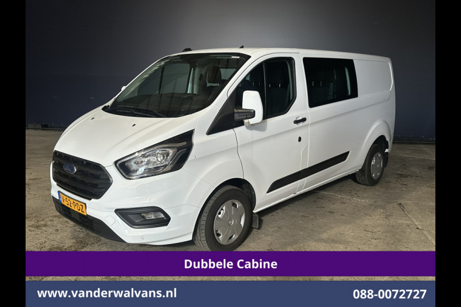 Ford Transit Custom 2.0 TDCI 130pk L2H1 Dubbele Cabine Euro6 inrichting | Airco | 6-Zits | LED | Cruisecontrol | Parkeersensoren Achterklep, 2800kg Trekvermogen