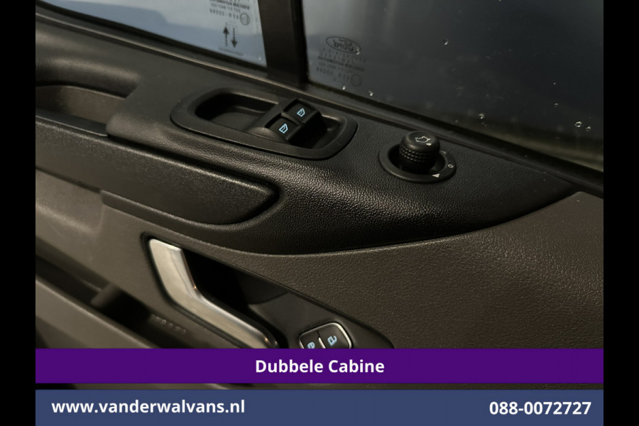 Ford Transit Custom 2.0 TDCI 170pk L2H1 Dubbele Cabine Euro6 Airco | 5-Zits | 2x Zijdeur | Camera | Navigatie | LED, Apple Carplay, Android Auto, Cruisecontrol, Verwarmde voorruit, Trekhaak, Parkeersensoren