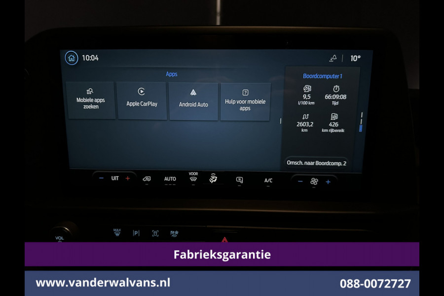 Ford Transit Custom 2.0 TDCI 111pk L1H1 Fabrieksgarantie Euro6 Airco | Camera | Apple Carplay | LED | Cruisecontrol Android Auto, Verwarmde voorruit, Parkeersensoren, Bijrijdersbank