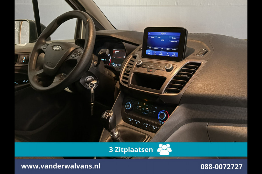 Ford Transit Connect 1.5 EcoBlue L2H1 Euro6 Airco | 3-Zits | Camera | Navigatie | Trekhaak | Verwarmde voorruit Parkeersensoren, Bijrijdersbank
