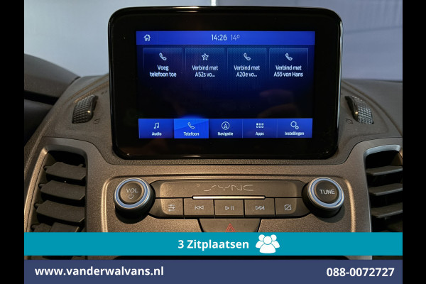Ford Transit Connect 1.5 EcoBlue L2H1 Euro6 Airco | 3-Zits | Camera | Navigatie | Trekhaak | Verwarmde voorruit Parkeersensoren, Bijrijdersbank