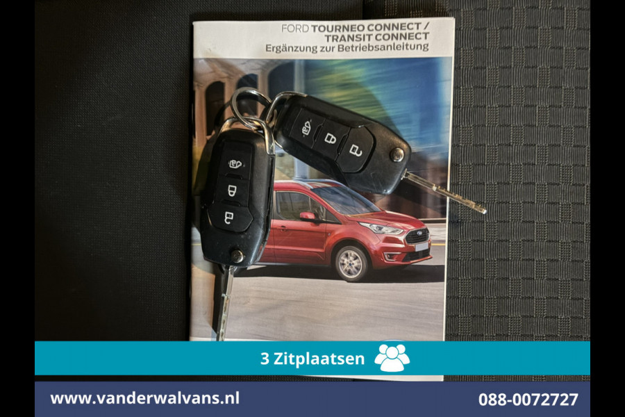 Ford Transit Connect 1.5 EcoBlue L2H1 Euro6 Airco | 3-Zits | Camera | Navigatie | Trekhaak | Verwarmde voorruit Parkeersensoren, Bijrijdersbank