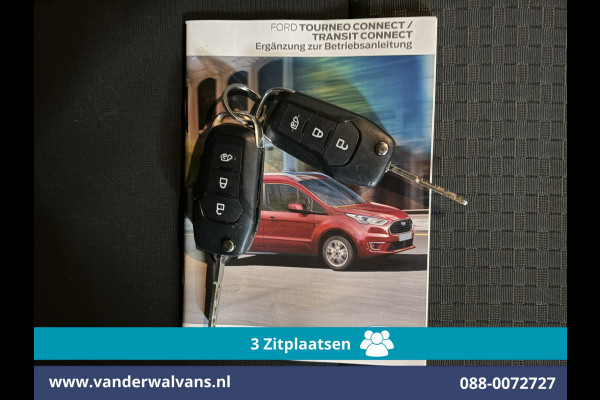 Ford Transit Connect 1.5 EcoBlue L2H1 Euro6 Airco | 3-Zits | Camera | Navigatie | Trekhaak | Verwarmde voorruit Parkeersensoren, Bijrijdersbank