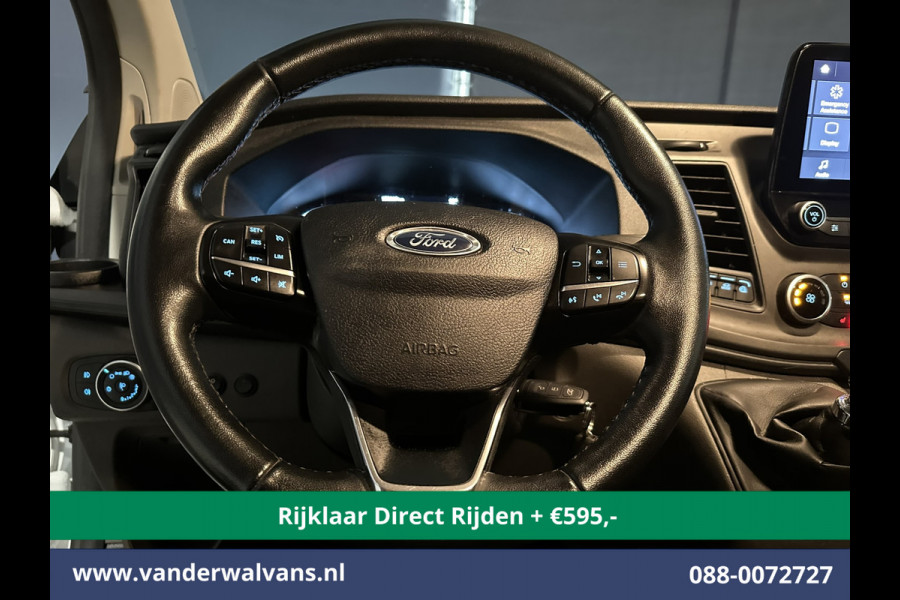 Ford Transit Custom 2.0 TDCI 130pk L2H1 *Rijklaar Direct Rijden* Euro6 Airco | Camera | LED | Cruisecontrol | Stoelverwarming Verwarmde voorruit, Parkeersensoren, Bijrijdersbank, 2800kg trekvermogen