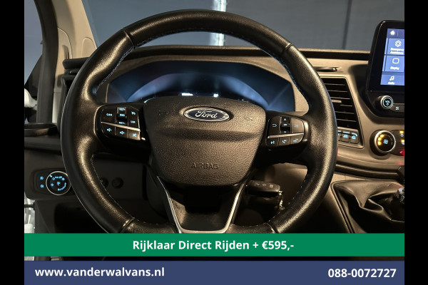 Ford Transit Custom 2.0 TDCI 130pk L2H1 *Rijklaar Direct Rijden* Euro6 Airco | Camera | LED | Cruisecontrol | Stoelverwarming Verwarmde voorruit, Parkeersensoren, Bijrijdersbank, 2800kg trekvermogen
