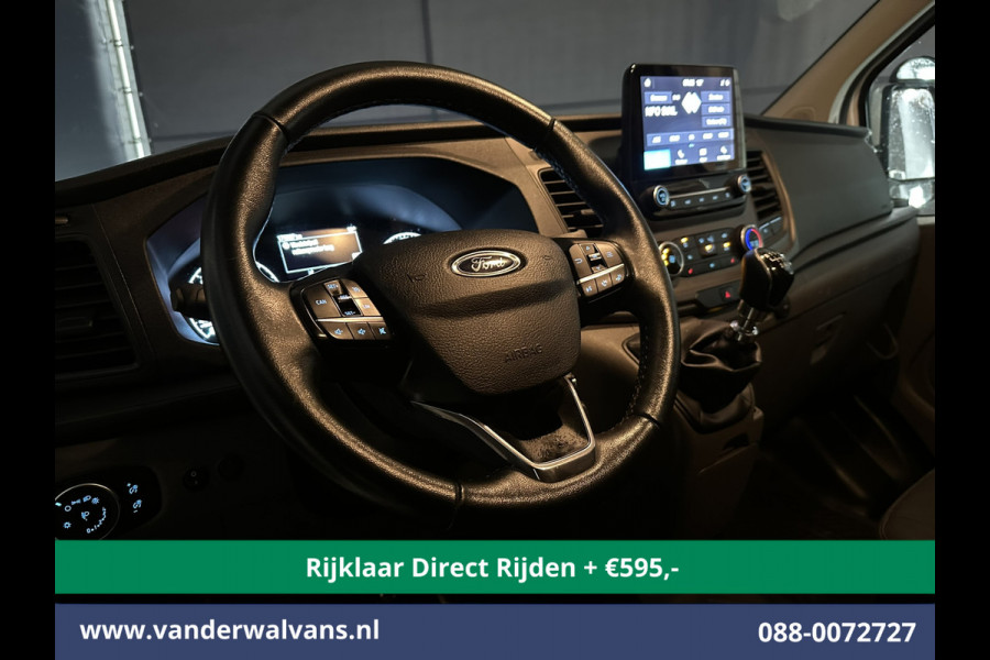 Ford Transit Custom 2.0 TDCI 130pk L2H1 *Rijklaar Direct Rijden* Euro6 Airco | Camera | LED | Cruisecontrol | Stoelverwarming Verwarmde voorruit, Parkeersensoren, Bijrijdersbank, 2800kg trekvermogen