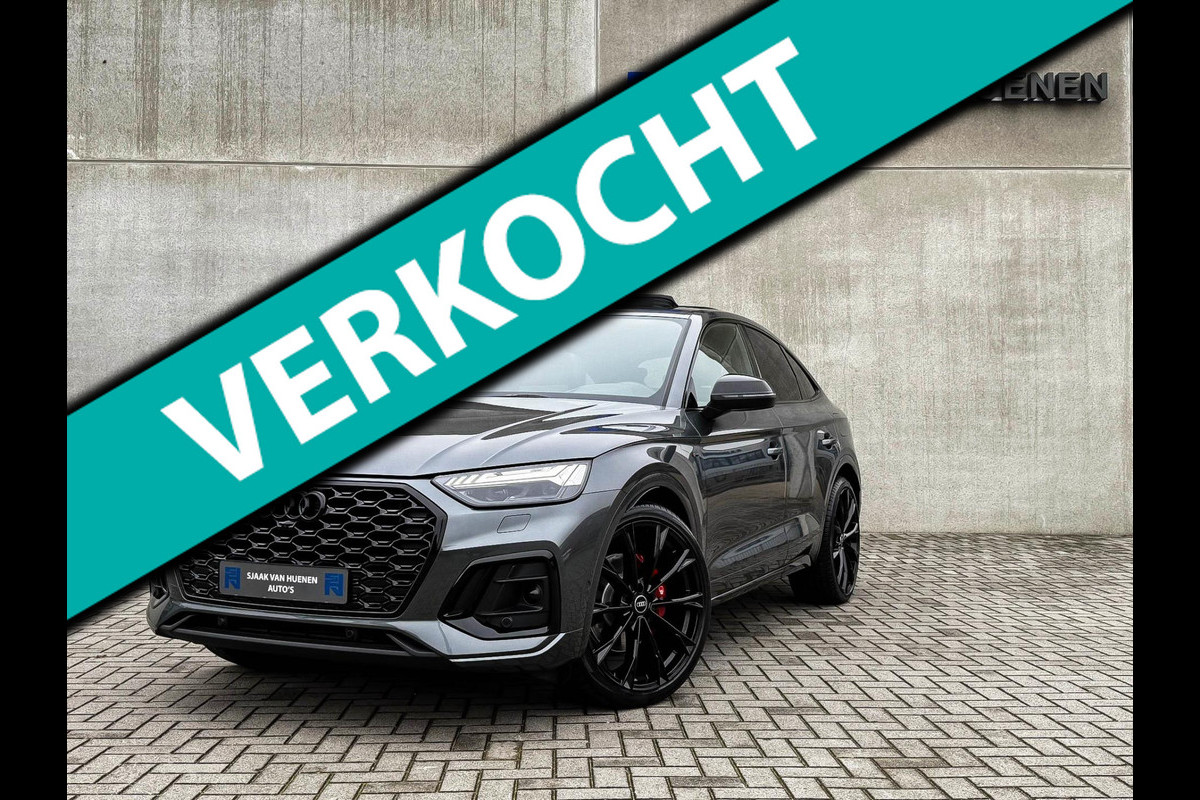 Audi Q5 Sportback 55TFSI e 367pk Quattro Competition S Edition S-Line Pano|Luchtv.|HUD|Leder+Memory+Massage|HD Matrix|B&O|360°View
