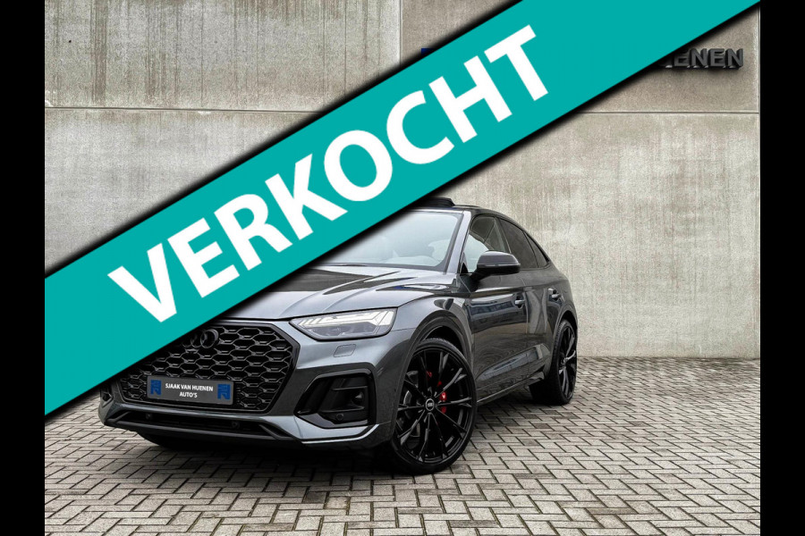Audi Q5 Sportback 55TFSI e 367pk Quattro Competition S Edition S-Line Pano|Luchtv.|HUD|Leder+Memory+Massage|HD Matrix|B&O|360°View