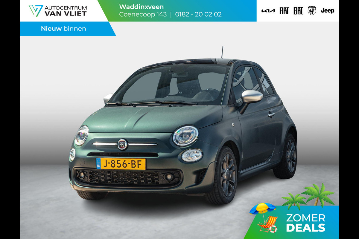 Fiat 500 Hybrid Rockstar | Navi | Clima | Cruise | Regensensor | Priv. Glass | PDC | Apple Carplay | Mat Groen | Verde Portofino