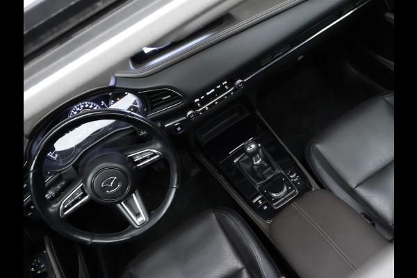 Mazda CX-30 2.0 e-SkyActiv-X M Hybrid Luxury Sport (SCHUIFDAK,APPLE CARPLAY,CAMERA,NAVI,STOEL/STUUR VERWARMING,GETINT,LEDER,LED)
