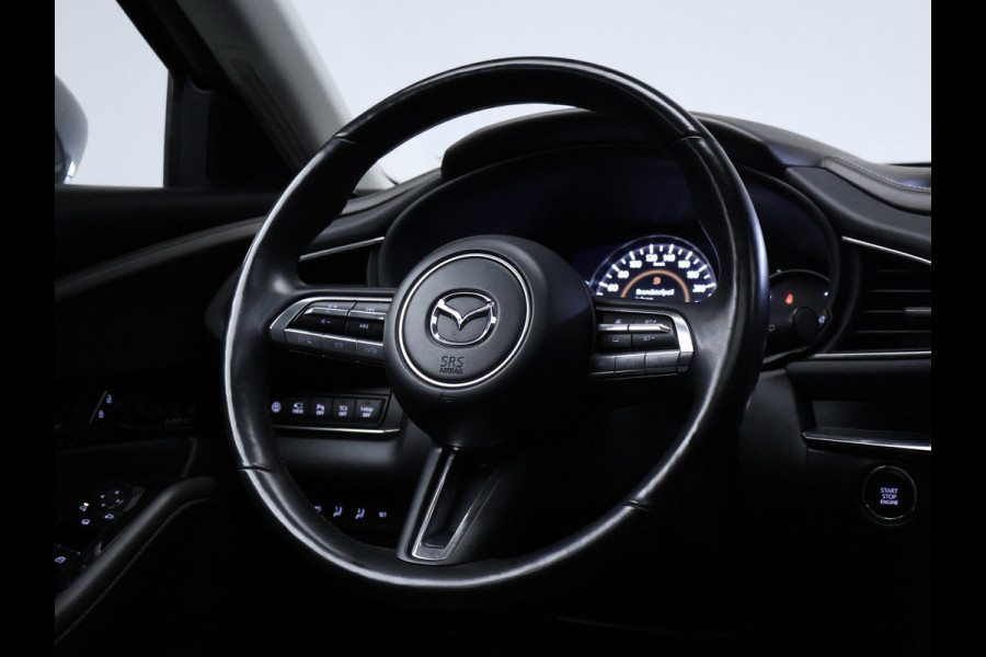 Mazda CX-30 2.0 e-SkyActiv-X M Hybrid Luxury Sport (SCHUIFDAK,APPLE CARPLAY,CAMERA,NAVI,STOEL/STUUR VERWARMING,GETINT,LEDER,LED)