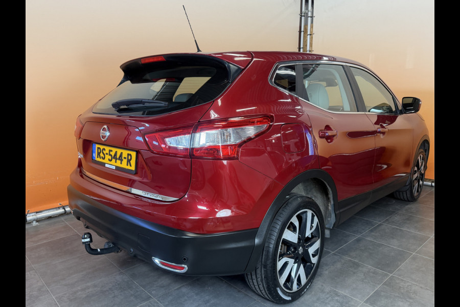 Nissan QASHQAI 1.2 Acenta lage km stand! | lmv 18 inch | leer/alcantara | trekhaak | cruise control