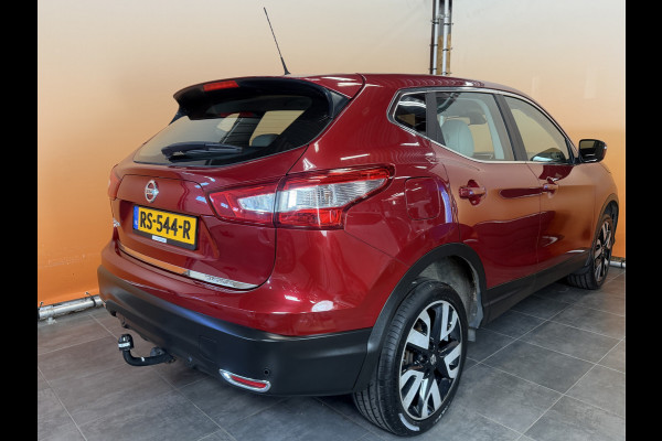 Nissan QASHQAI 1.2 Acenta lage km stand! | lmv 18 inch | leer/alcantara | trekhaak | cruise control