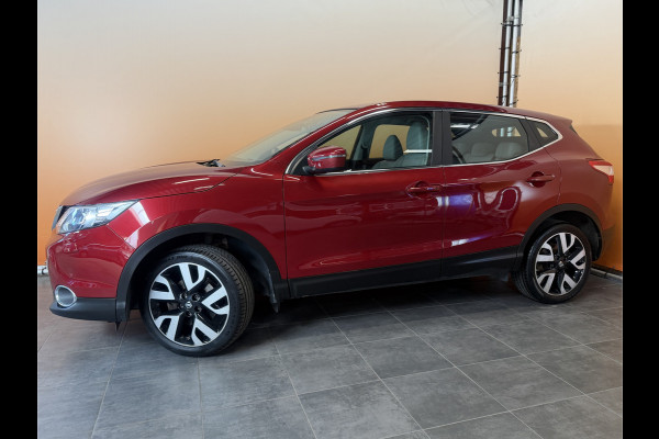 Nissan QASHQAI 1.2 Acenta lage km stand! | lmv 18 inch | leer/alcantara | trekhaak | cruise control