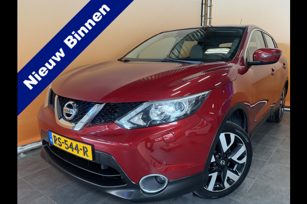 Nissan QASHQAI 1.2 Acenta lage km stand! | lmv 18 inch | leer/alcantara | trekhaak | cruise control