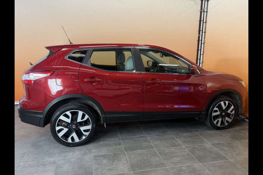 Nissan QASHQAI 1.2 Acenta lage km stand! | lmv 18 inch | leer/alcantara | trekhaak | cruise control