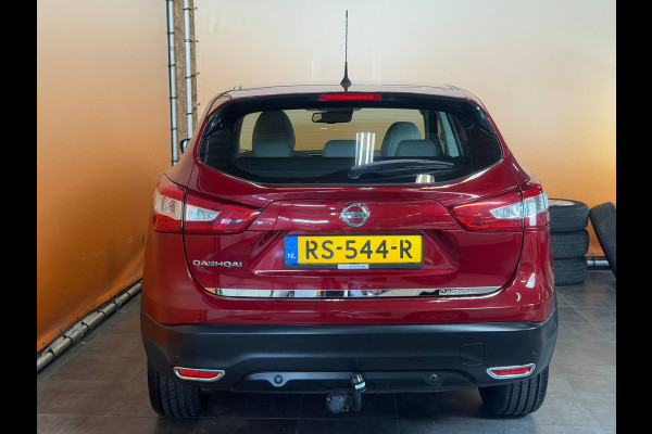 Nissan QASHQAI 1.2 Acenta lage km stand! | lmv 18 inch | leer/alcantara | trekhaak | cruise control