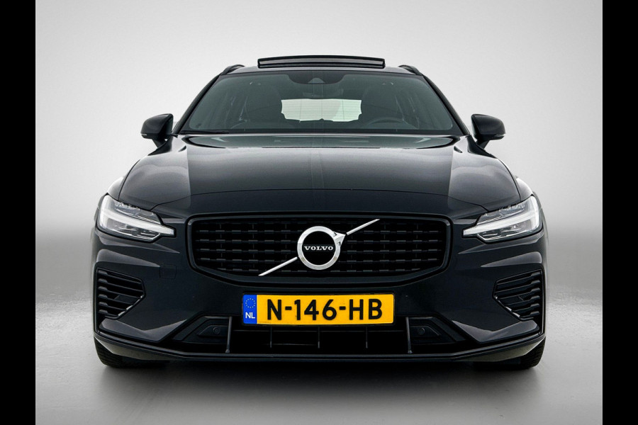Volvo V60 T8 Hybride SOH 94% AWD R-Design / Panoramadak / Leder / Navigatie / Adap. Cruise / Pdc.V+A / Stuur- Stoelverwarming / Apk 01-2028