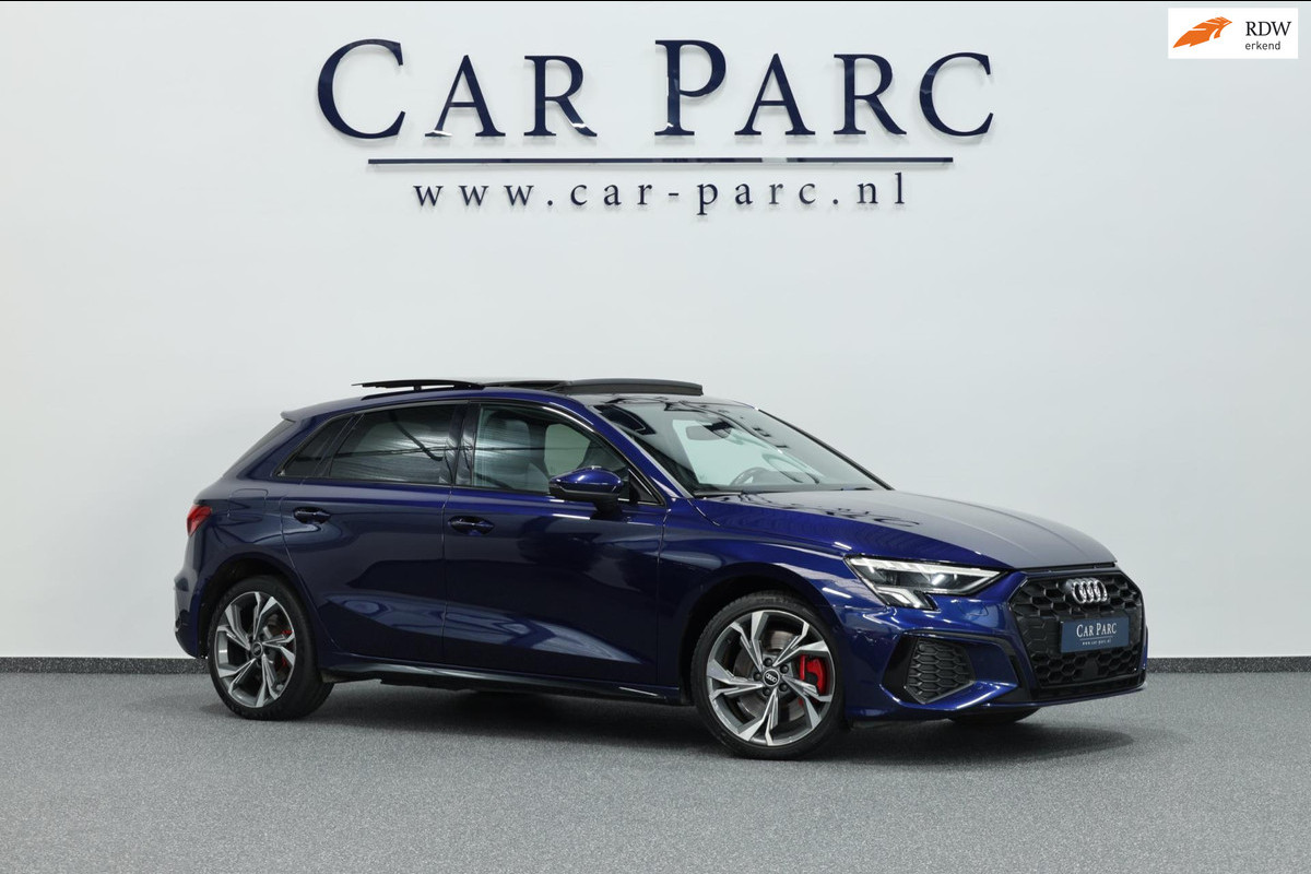 Audi A3 45 TFSIe S Edition 3x S-line LED/VIRTUAL/SFEER/PANO/HALF LEDER+S.VERWARMING/18"LMV/PDC/LINE/ACC/12 MND GARANTIE!