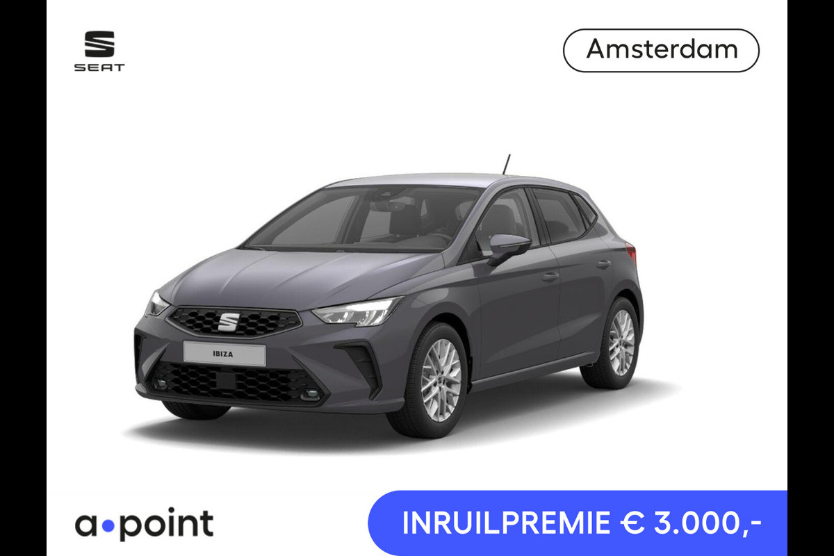 Seat Ibiza Style 1.0 EcoTSI 95 PK | Premium Lak 'Graphene Grey' | Draadloze Carplay | Park Assist | Cruise Control