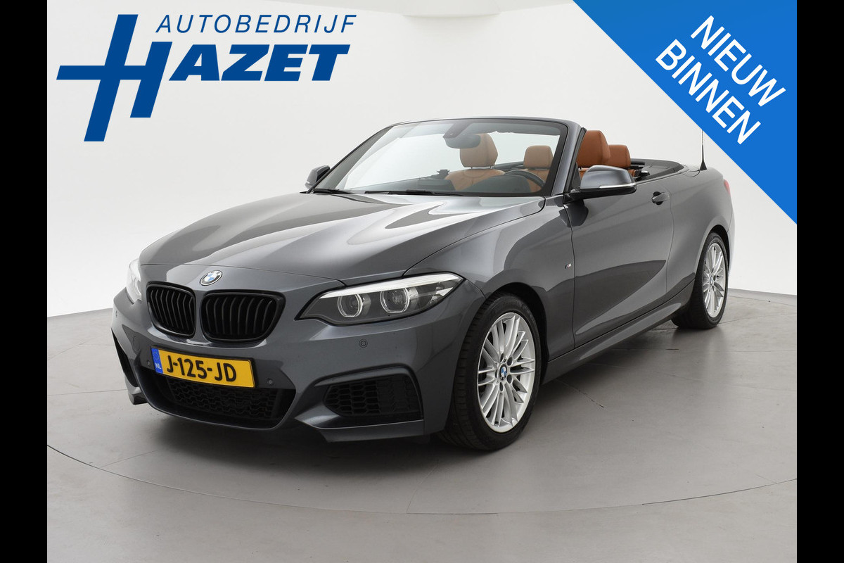 BMW 2 Serie Cabrio 218i AUT. M-SPORT HIGH EXECUTIVE + LEDER SPORTINTERIEUR | TREKHAAK