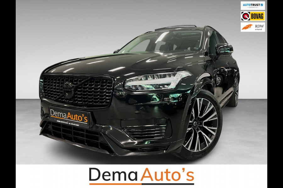 Volvo XC90 2.0 T8 Recharge AWD Ultimate Dark 7P LONG RANGE PANO/LUCHTV/B&W/STOELVENTILATIE/LEDER/H-UP/DAB/360CAM///
