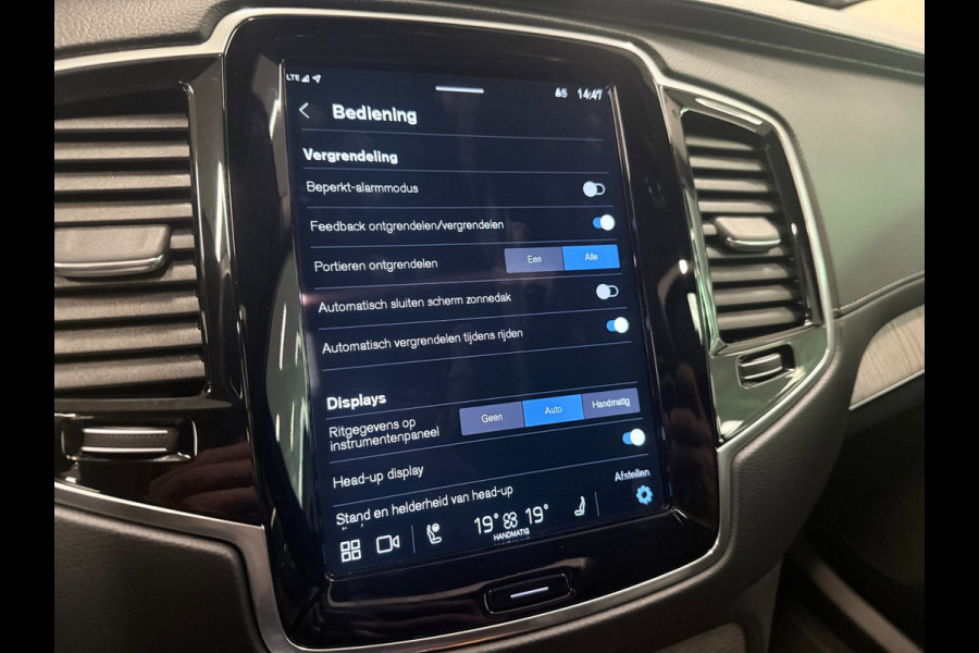 Volvo XC90 2.0 T8 Recharge AWD Ultimate Dark 7P LONG RANGE PANO/LUCHTV/B&W/STOELVENTILATIE/LEDER/H-UP/DAB/360CAM///