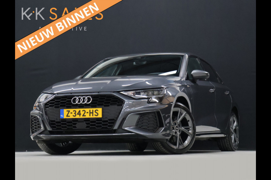 Audi A3 Sportback 40 TFSI e Sport S Line [APPLE CARPLAY, ANDROID, STOELVERWARMING, VOL LEDER, CAMERA, PDC 360, CRUISE, CLIMATE, TREKHAAK AFNEEMBAAR, NIEUWSTAAT]
