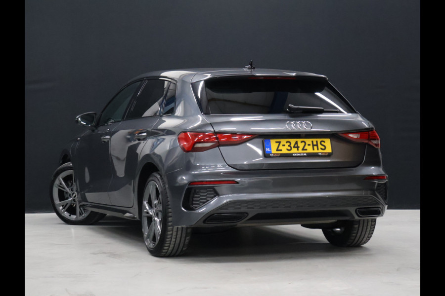 Audi A3 Sportback 40 TFSI e Sport S Line [APPLE CARPLAY, ANDROID, STOELVERWARMING, VOL LEDER, CAMERA, PDC 360, CRUISE, CLIMATE, TREKHAAK AFNEEMBAAR, NIEUWSTAAT]