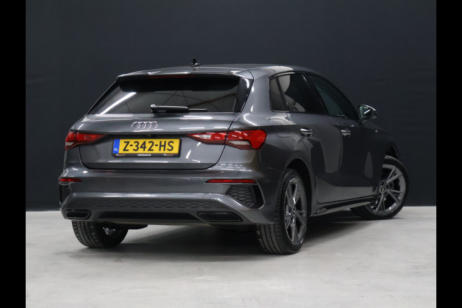 Audi A3 Sportback 40 TFSI e Sport S Line [APPLE CARPLAY, ANDROID, STOELVERWARMING, VOL LEDER, CAMERA, PDC 360, CRUISE, CLIMATE, TREKHAAK AFNEEMBAAR, NIEUWSTAAT]