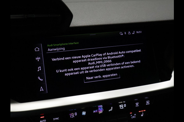 Audi A3 Sportback 40 TFSI e Sport S Line [APPLE CARPLAY, ANDROID, STOELVERWARMING, VOL LEDER, CAMERA, PDC 360, CRUISE, CLIMATE, TREKHAAK AFNEEMBAAR, NIEUWSTAAT]