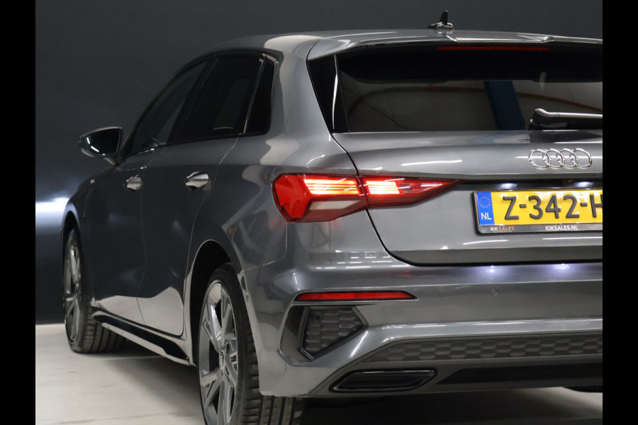 Audi A3 Sportback 40 TFSI e Sport S Line [APPLE CARPLAY, ANDROID, STOELVERWARMING, VOL LEDER, CAMERA, PDC 360, CRUISE, CLIMATE, TREKHAAK AFNEEMBAAR, NIEUWSTAAT]