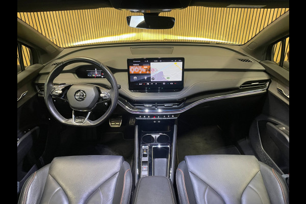 Škoda ENYAQ iV 80 Founders Edition Black|90% SOH|CRYSTAL FACE|LEDER|NAVI|CAMERA|STUURVERWARMING|NAP|NL-AUTO|1e EIGENAAR|INCL.BTW|