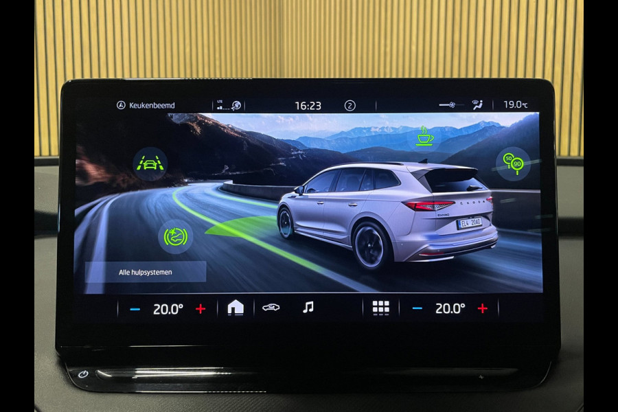 Škoda ENYAQ iV 80 Founders Edition Black|90% SOH|CRYSTAL FACE|LEDER|NAVI|CAMERA|STUURVERWARMING|NAP|NL-AUTO|1e EIGENAAR|INCL.BTW|