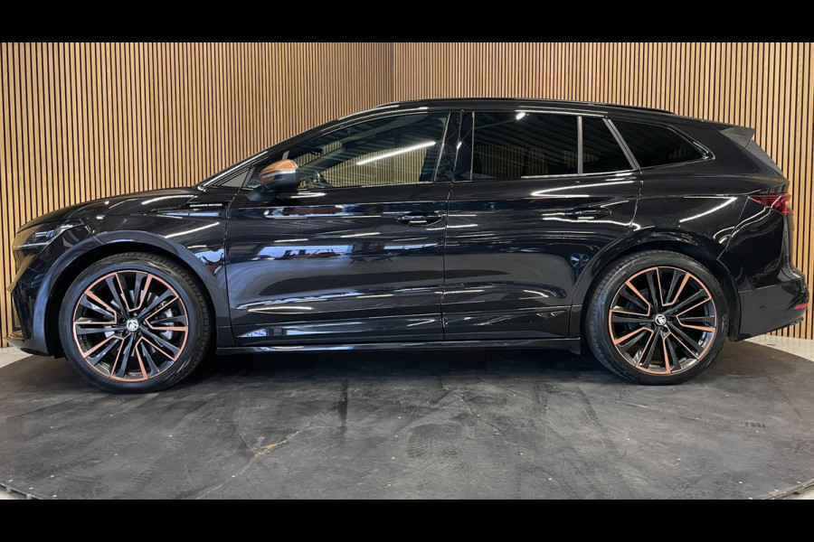Škoda ENYAQ iV 80 Founders Edition Black|90% SOH|CRYSTAL FACE|LEDER|NAVI|CAMERA|STUURVERWARMING|NAP|NL-AUTO|1e EIGENAAR|INCL.BTW|