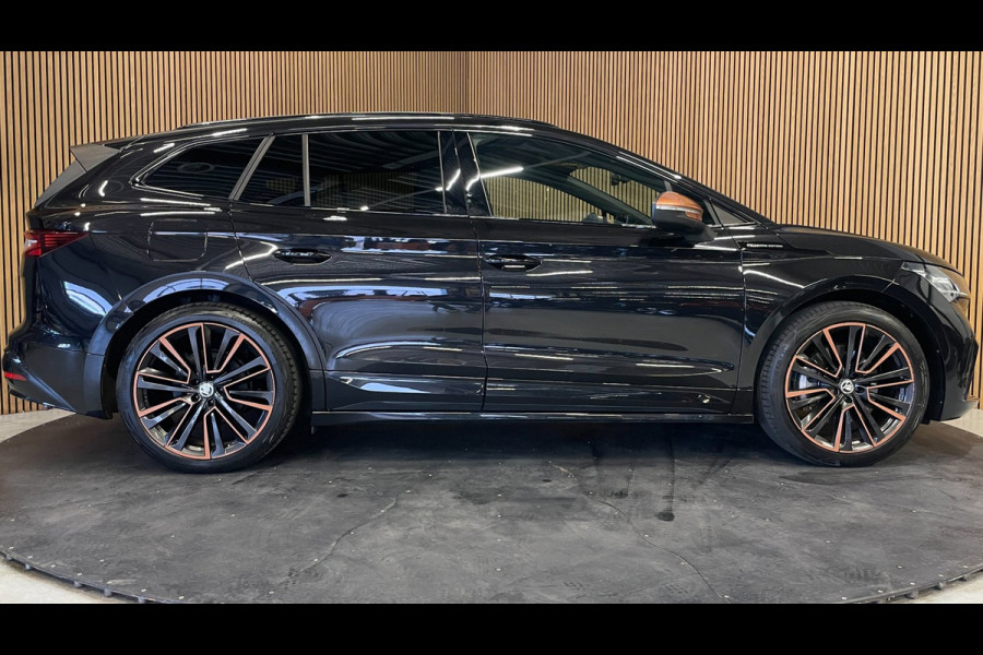 Škoda ENYAQ iV 80 Founders Edition Black|90% SOH|CRYSTAL FACE|LEDER|NAVI|CAMERA|STUURVERWARMING|NAP|NL-AUTO|1e EIGENAAR|INCL.BTW|