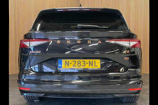 Škoda ENYAQ iV 80 Founders Edition Black|90% SOH|CRYSTAL FACE|LEDER|NAVI|CAMERA|STUURVERWARMING|NAP|NL-AUTO|1e EIGENAAR|INCL.BTW|