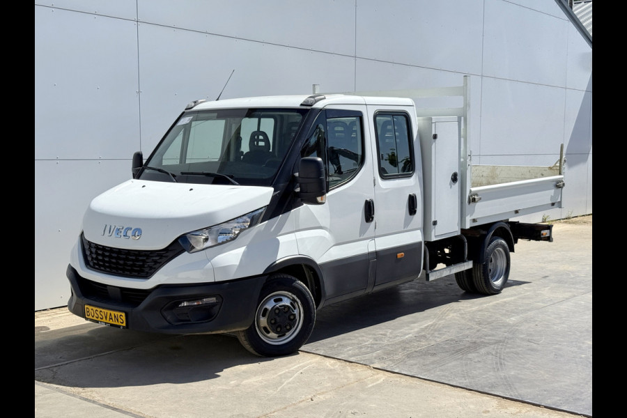 Iveco Daily 35C14 2.3 Kipper Dubbele Cabine Dubbellucht 3,5t Trekhaak 6 Stoelen Airco Cruise Control Benne Tipper