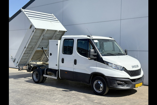 Iveco Daily 35C14 2.3 Kipper Dubbele Cabine Dubbellucht 3,5t Trekhaak 6 Stoelen Airco Cruise Control Benne Tipper