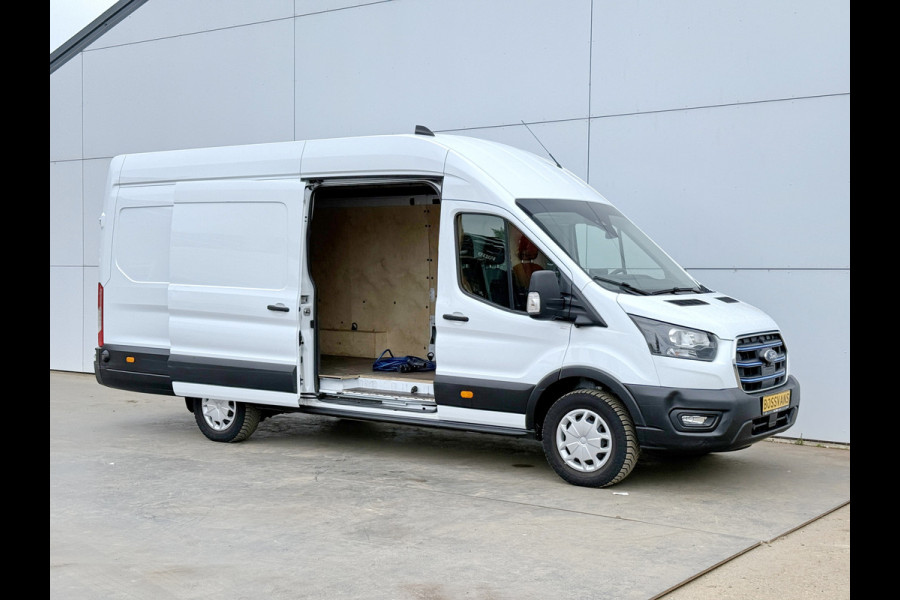 Ford E-Transit 68kWh 184PK L4H3 317km WLTP 93,9% (SOH) BEV Snelladen Carplay Climate control Laadkabel 360° camera Parkeersensoren voor achter Stoelverwarming