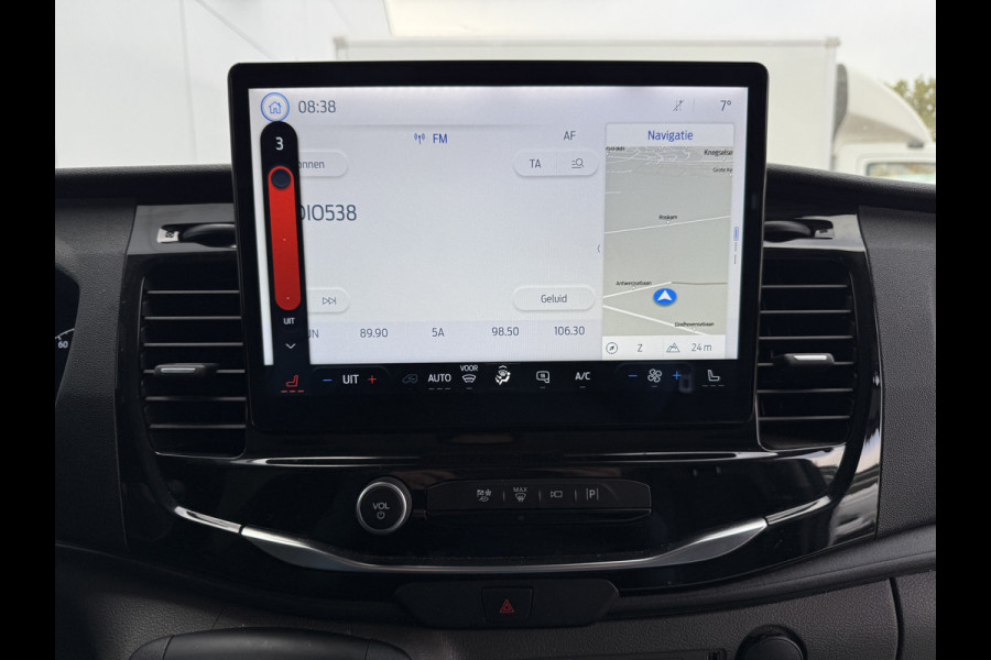 Ford E-Transit 68kWh 184PK L4H3 317km WLTP 93,9% (SOH) BEV Snelladen Carplay Climate control Laadkabel 360° camera Parkeersensoren voor achter Stoelverwarming