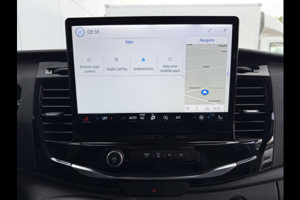 Ford E-Transit 68kWh 184PK L4H3 317km WLTP 93,9% (SOH) BEV Snelladen Carplay Climate control Laadkabel 360° camera Parkeersensoren voor achter Stoelverwarming